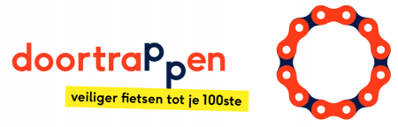 logo Doortrappen veilig fietsen tot je 100ste