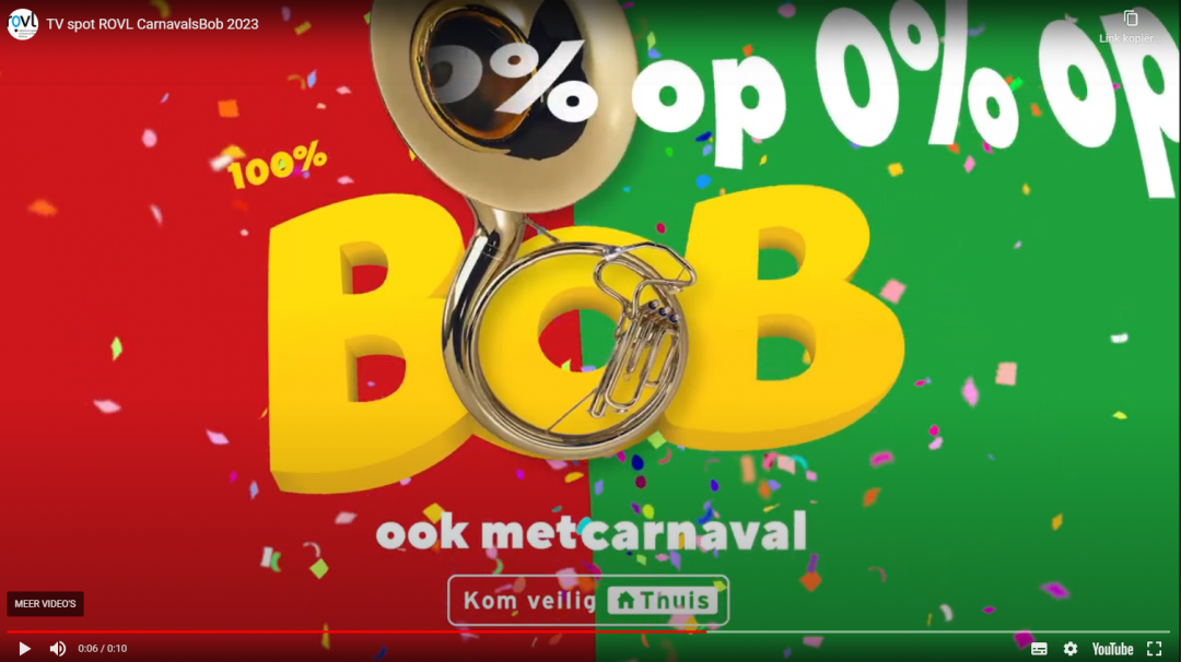 campagnebeeld Bob carnavalcampagne Verkeersveiligheid