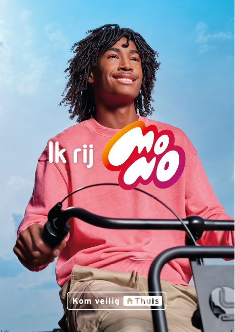 Ik rij mono poster